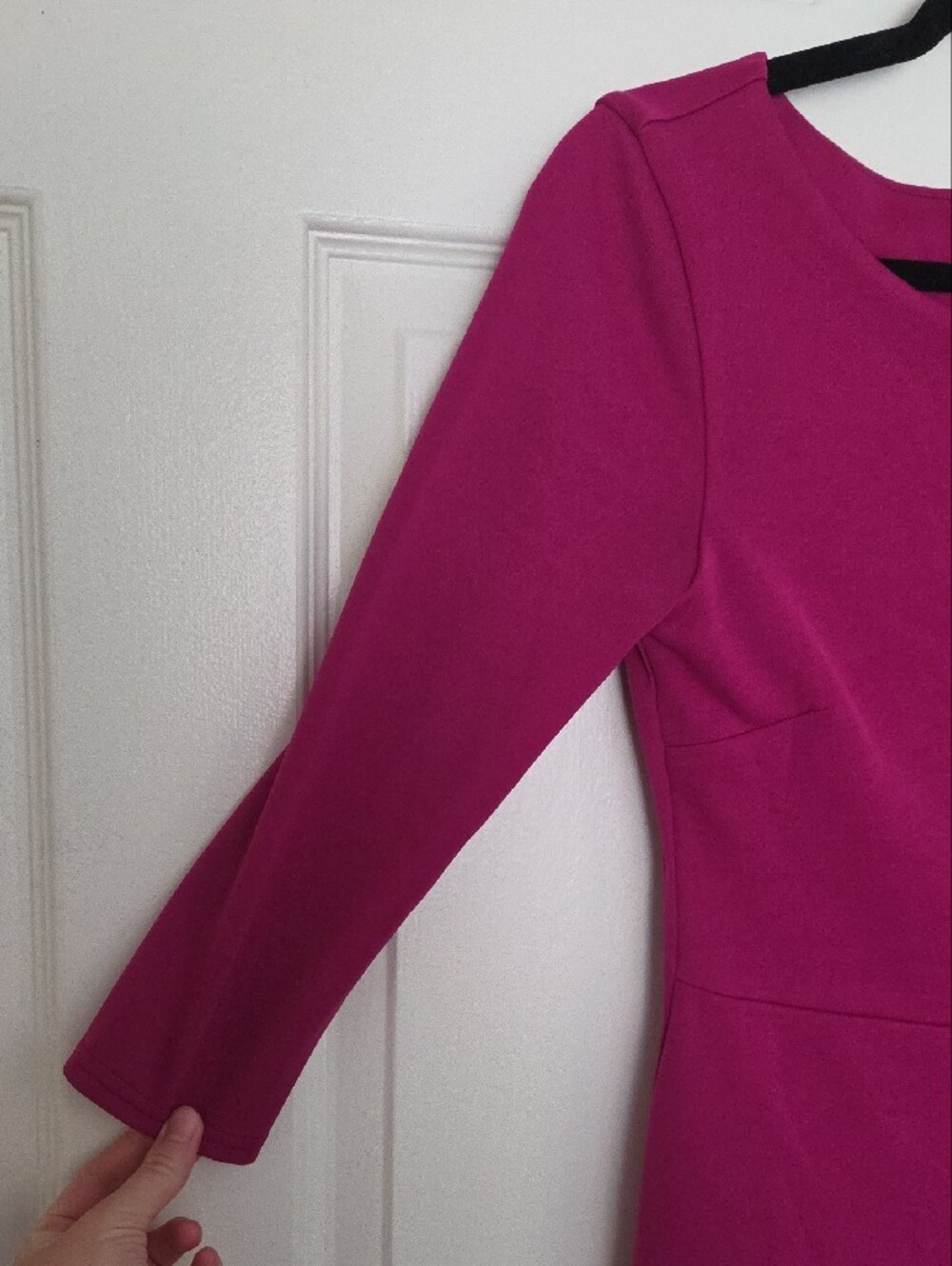 City Goddess London Fitted Pink Sheath Dress with Bow Detail US6 - Picture 4 of 7